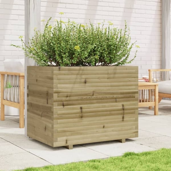 vidaXL Plantekasse 90x60x72,5 cm impregnert furu