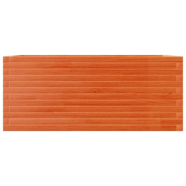 vidaXL Plantekasse voksbrun 110x60x46 cm heltre furu