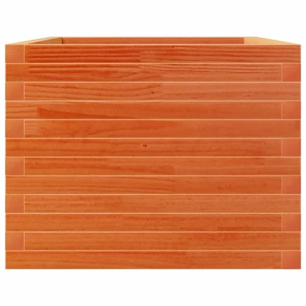 vidaXL Plantekasse voksbrun 110x60x46 cm heltre furu