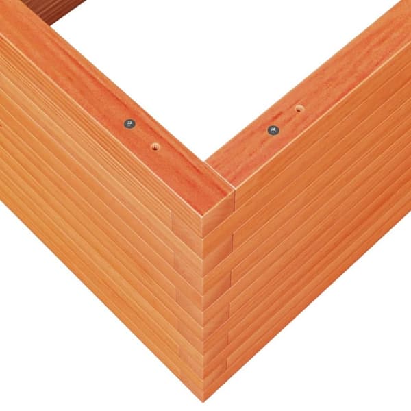 vidaXL Plantekasse voksbrun 110x60x46 cm heltre furu