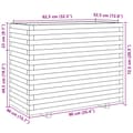 Pikkukuva 11 / 11: vidaXL Puutarhakukkalaatikko 90x40x72,5 cm kyllästetty mänty
