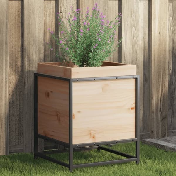 vidaXL plantekasse 40x40x50 cm massivt fyrretræ