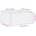 Miniatyrbilde 9 av 10: vidaXL Plantekasse 110x110x46 cm heltre douglasgran