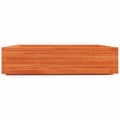 Miniatyrbilde 5 av 10: vidaXL Plantekasse voksbrun 100x100x26,5 cm heltre furu