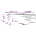 Miniatyrbilde 9 av 10: vidaXL Plantekasse voksbrun 100x100x26,5 cm heltre furu
