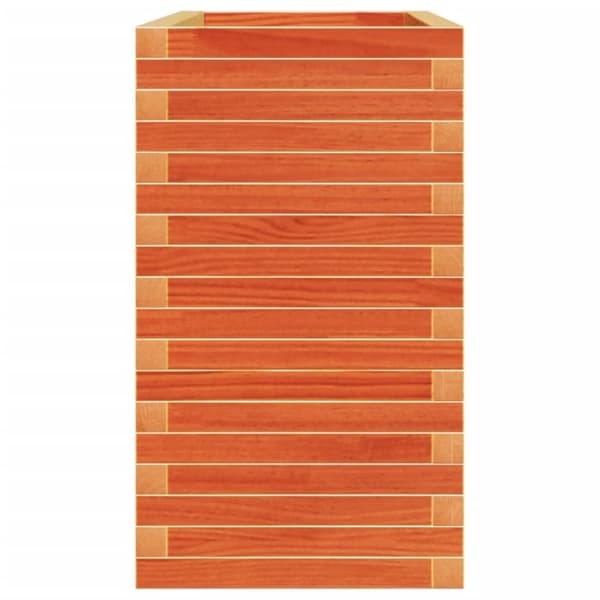 vidaXL Odlingslåda vaxbrun 110x40x72 cm massiv furu