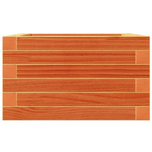 vidaXL Hageplantekasse voksbrun 40x40x23 cm heltre furu