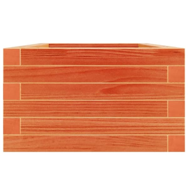 vidaXL Hageplantekasse voksbrun 40x40x23 cm heltre furu
