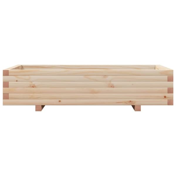 vidaXL plantekasse 110x60x26,5 cm massivt fyrretræ