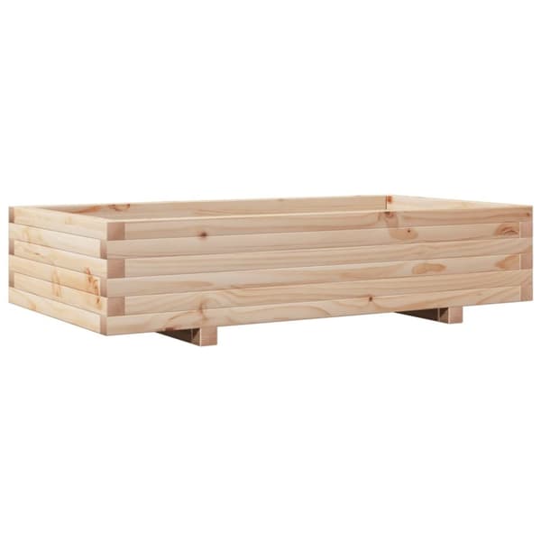 vidaXL plantekasse 110x60x26,5 cm massivt fyrretræ
