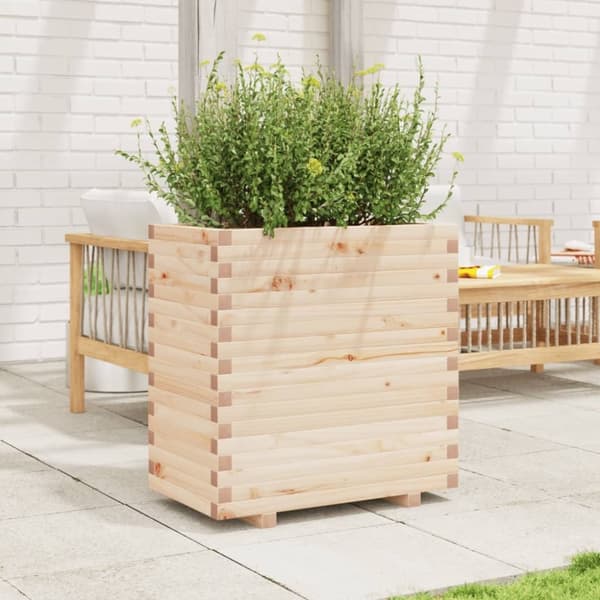 vidaXL plantekasse 70x40x72 cm massivt fyrretræ