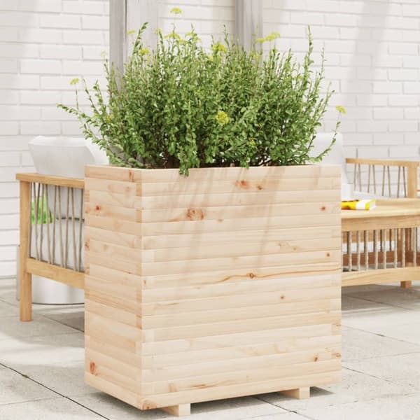 vidaXL plantekasse 70x40x72 cm massivt fyrretræ