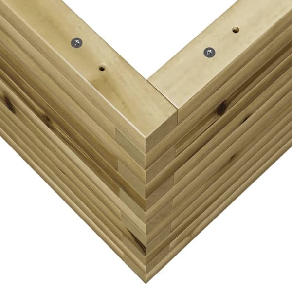 vidaXL plantekasse 70x40x45,5 cm imprægneret fyrretræ