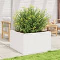 Miniatyrbillede 2 af 10: vidaXL plantekasse 80x80x45,5 cm massivt fyrretræ hvid
