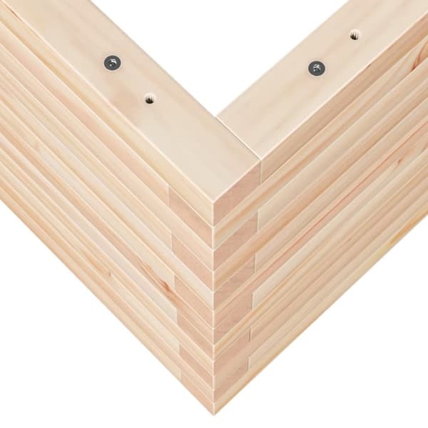 vidaXL Plantekasse 110x40x45,5 cm heltre furu
