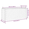 Miniatyrbilde 9 av 10: vidaXL Plantekasse 110x40x45,5 cm heltre furu