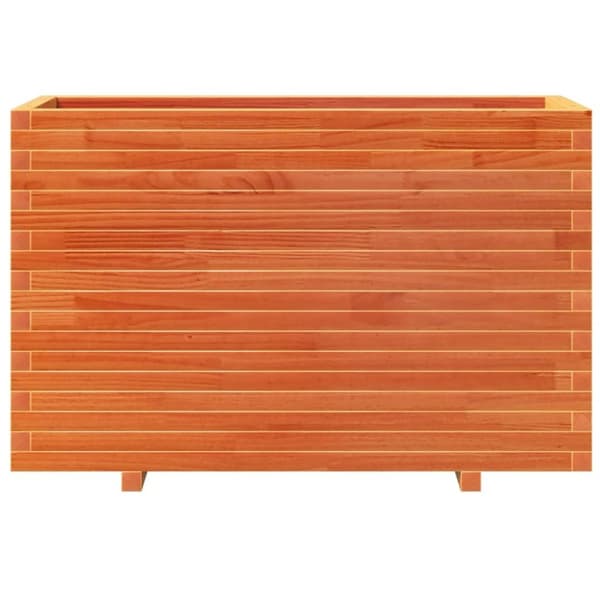 vidaXL Odlingslåda vaxbrun 110x40x72,5 cm massiv furu