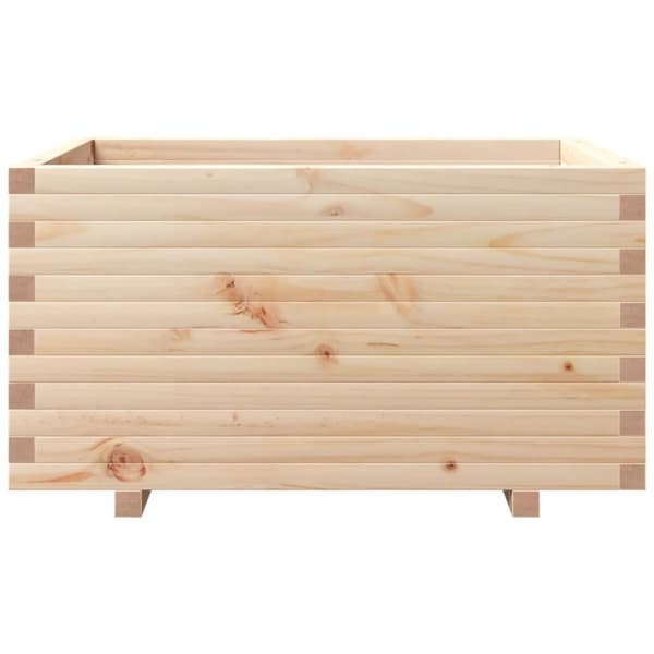 vidaXL Odlingslåda 90x60x49,5 cm massivt furuträ