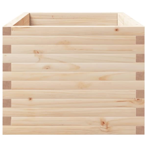 vidaXL Odlingslåda 90x60x49,5 cm massivt furuträ