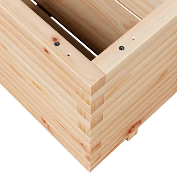 vidaXL Odlingslåda 90x60x49,5 cm massivt furuträ