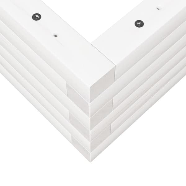 vidaXL Plantekasse hvit 70x40x23 cm heltre furu