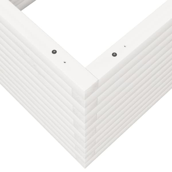 vidaXL Plantekasse hvit 110x60x45,5 cm heltre furu