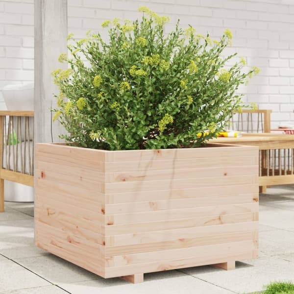 vidaXL Plantekasse 70x70x49,5 cm heltre furu