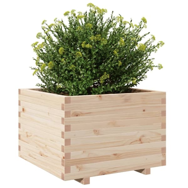 vidaXL Plantekasse 70x70x49,5 cm heltre furu