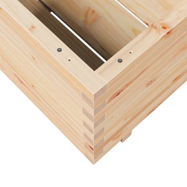 vidaXL Plantekasse 70x70x49,5 cm heltre furu