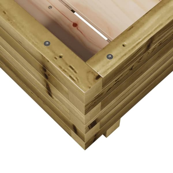 vidaXL plantekasse 40x40x26,5 cm imprægneret fyrretræ