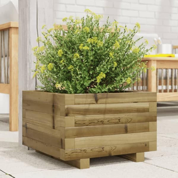 vidaXL plantekasse 40x40x26,5 cm imprægneret fyrretræ