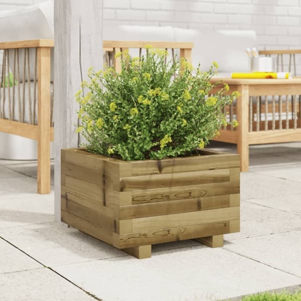 vidaXL plantekasse 40x40x26,5 cm imprægneret fyrretræ
