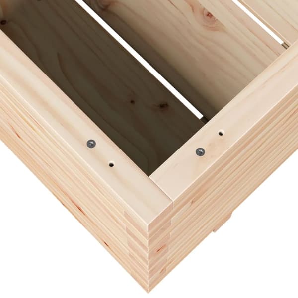 vidaXL Plantekasse 90x60x49,5 cm heltre furu