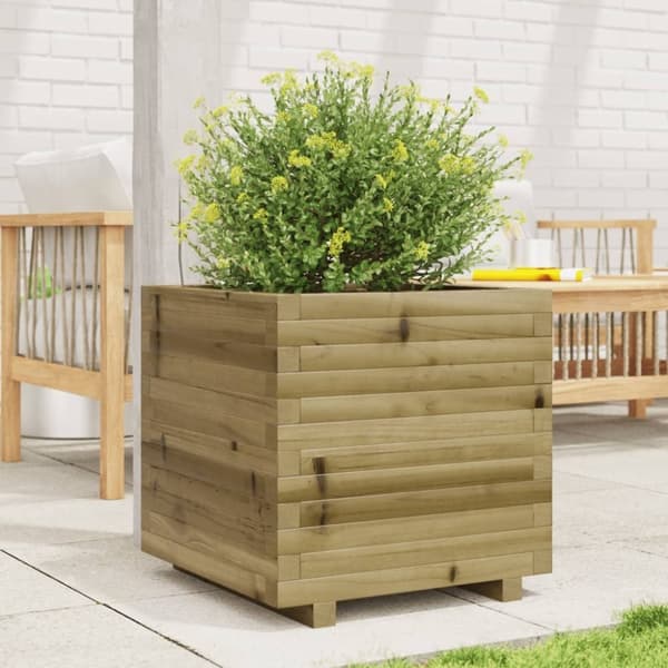 vidaXL Plantekasse 50x50x49,5 cm impregnert furu