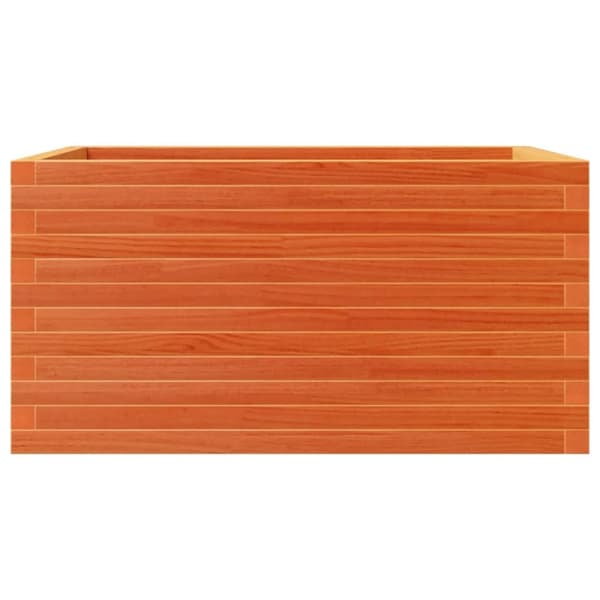 vidaXL plantekasse 90x60x46 cm massivt fyrretræ gyldenbrun