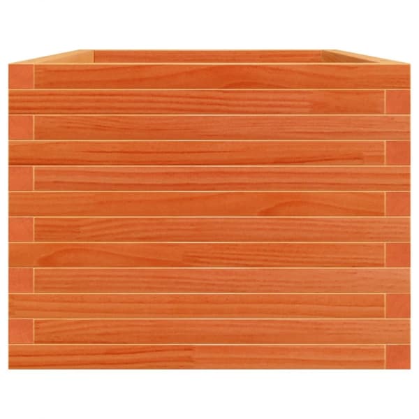 vidaXL plantekasse 90x60x46 cm massivt fyrretræ gyldenbrun