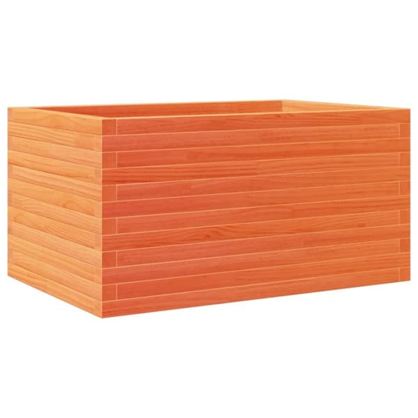 vidaXL plantekasse 90x60x46 cm massivt fyrretræ gyldenbrun