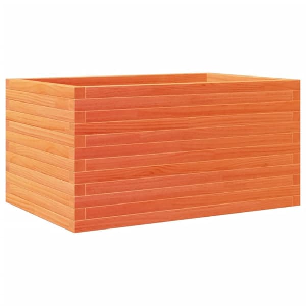 vidaXL plantekasse 90x60x46 cm massivt fyrretræ gyldenbrun