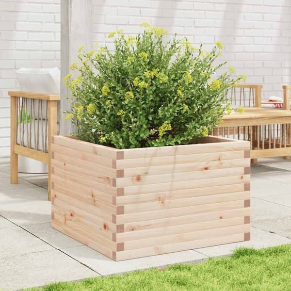 vidaXL Plantekasser 70x70x46 cm heltre furu