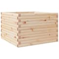 Miniatyrbilde 8 av 11: vidaXL Plantekasser 70x70x46 cm heltre furu