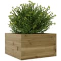 Miniatyrbilde 3 av 10: vidaXL Blomsterkasse 40x40x23 cm impregnert furu