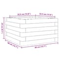 Miniatyrbilde 9 av 10: vidaXL Blomsterkasse 40x40x23 cm impregnert furu