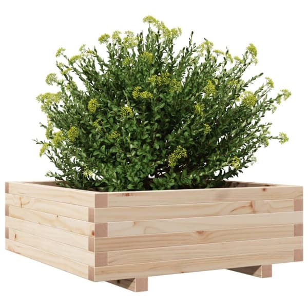 vidaXL Plantekasse 70x70x26,5 cm heltre furu