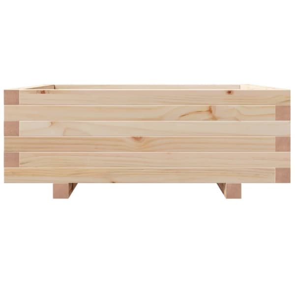 vidaXL Plantekasse 70x70x26,5 cm heltre furu