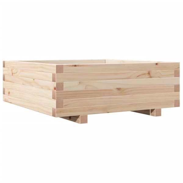 vidaXL Plantekasse 70x70x26,5 cm heltre furu