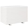 Miniatyrbilde 6 av 10: vidaXL Plantekasse hvit 70x40x49,5 cm heltre furu