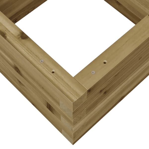 vidaXL plantekasse 40x40x23 cm imprægneret fyrretræ