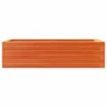 Miniatyrbilde 4 av 10: vidaXL Hageplantekasse voksbrun 90x40x23 cm heltre furu