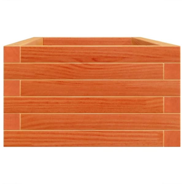 vidaXL Hageplantekasse voksbrun 90x40x23 cm heltre furu