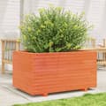 Miniatyrbilde 4 av 11: vidaXL Plantekasse voksbrun 90x60x49,5 cm heltre furu